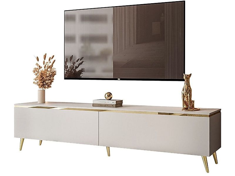yourhouse24 Lowboard AURORA Kaschmir Hängende TV-Schrank oder auf Beinen 18 günstig online kaufen