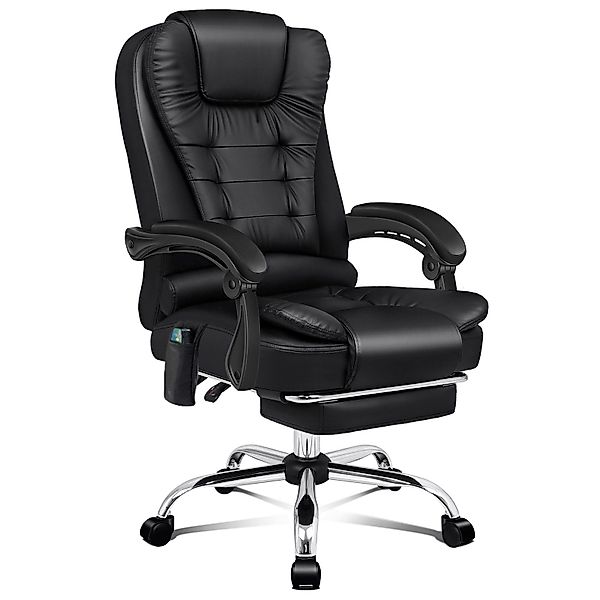 ALFORDSON Bürostuhl 8-Punkt-Massage-Vibration, Höhenverstellbarer Chefsesse günstig online kaufen