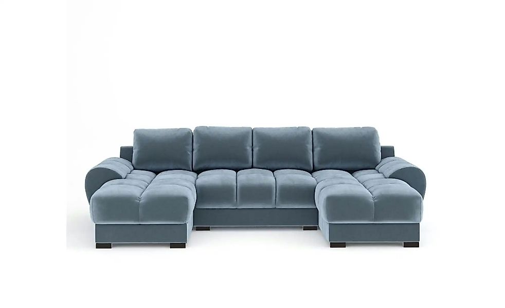 Wohnlandschaft  Peebles ¦ blau ¦ Maße (cm): B: 330 H: 90 Polstermöbel > Sof günstig online kaufen