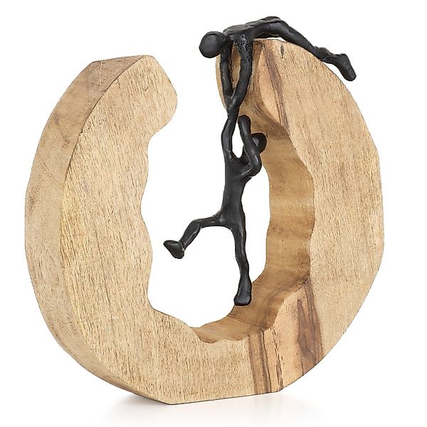 Moritz Skulptur Teamwork, Holz, Tischdeko, Fensterdeko, günstig online kaufen