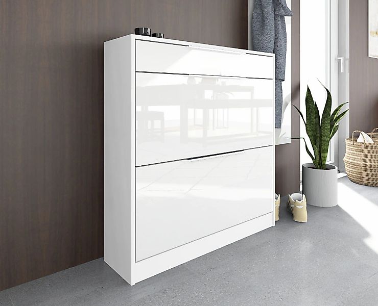 borchardt Möbel Schuhschrank "Oliva" Stehende Montage, Wandmontage & Glasbö günstig online kaufen