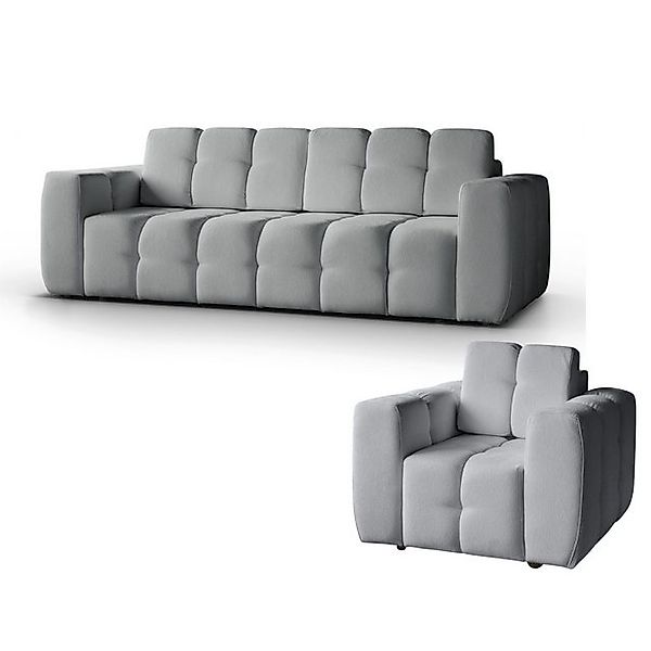 MOEBLO Polstergarnitur Tantalia + Hocker/Sessel, (Stilvolles Polstermöbel-S günstig online kaufen