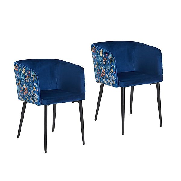 HTI-Living Esszimmerstuhl Stuhl Destin Blue Fantasy günstig online kaufen