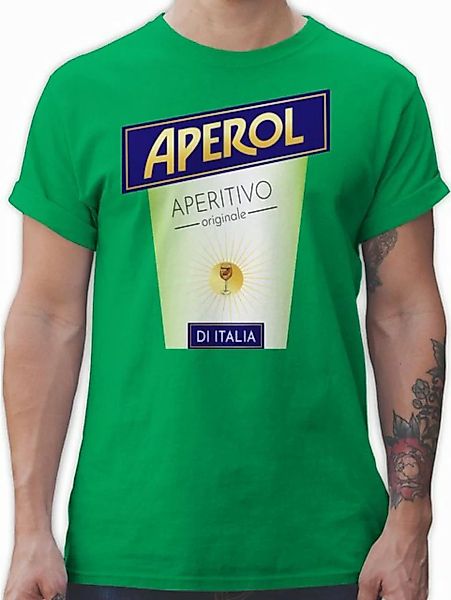 Shirtracer T-Shirt Aperol Aperitivo Kostüm Flaschen Verkleidung I Karneval günstig online kaufen