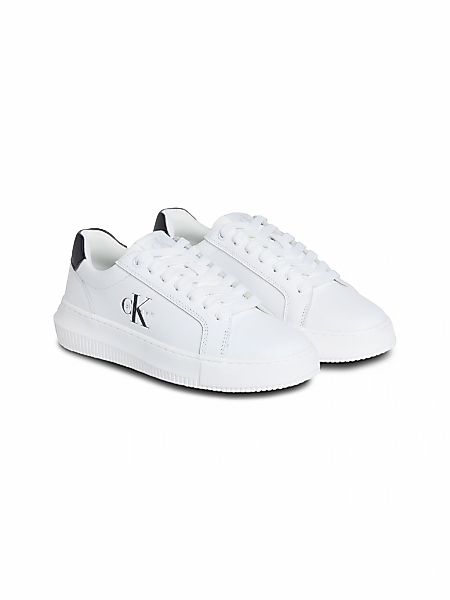 Calvin Klein Jeans Plateausneaker "CHUNKY CUPSOLE MONO LTH WN", Schnürschuh günstig online kaufen