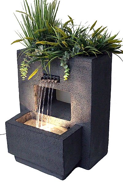Arnusa Gartenbrunnen Springbrunnen mit LED Beleuchtung günstig online kaufen