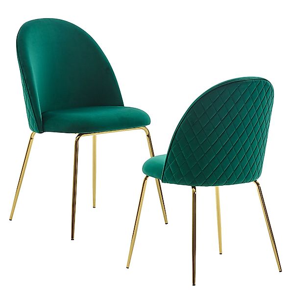 FINEBUY Esszimmerstuhl FB29442 (2er Set Samt günstig online kaufen