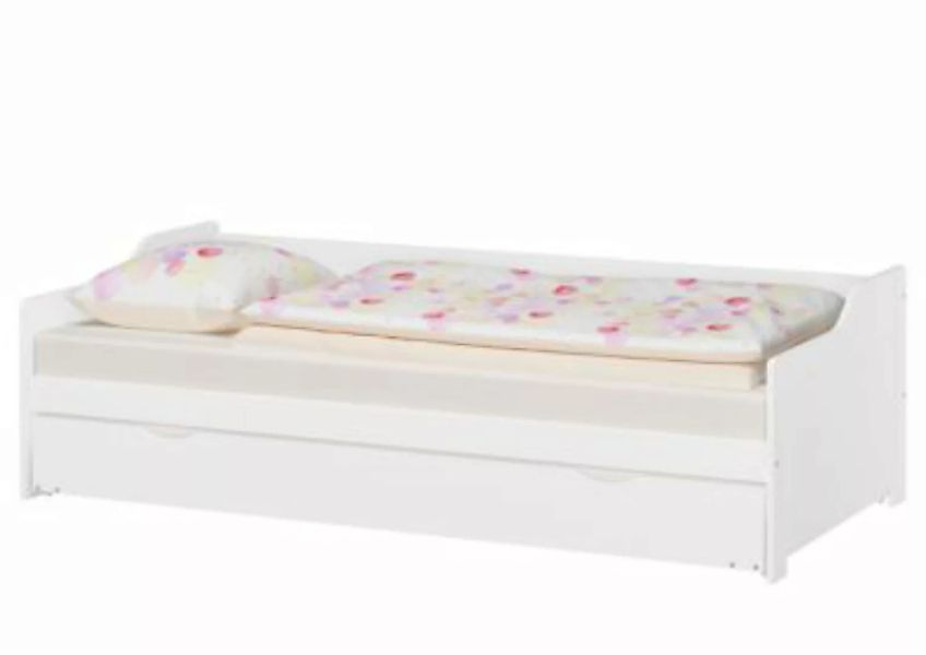 Erst-Holz® Set: Sofabett weiß aus Kiefer, Rost, Matratze 90x200 Gr. 90 x 20 günstig online kaufen