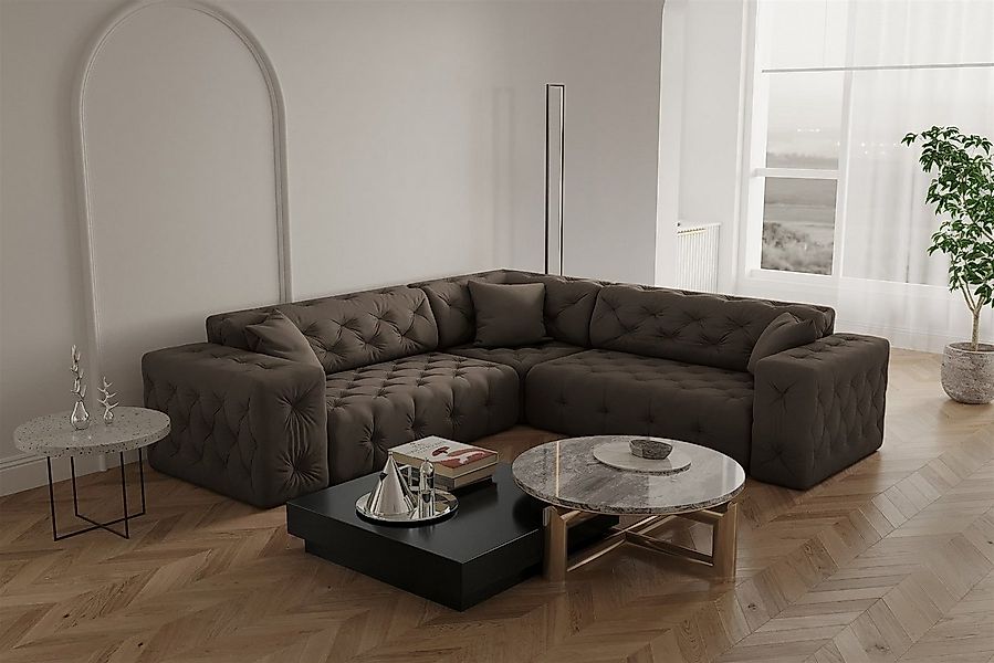 Fun Möbel Ecksofa Ecksofa Designersofa CHANTAL günstig online kaufen