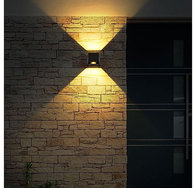 GLOBO LIGHTING LED Außen-Wandleuchte, LED-Leuchtmittel fest verbaut, Warmwe günstig online kaufen
