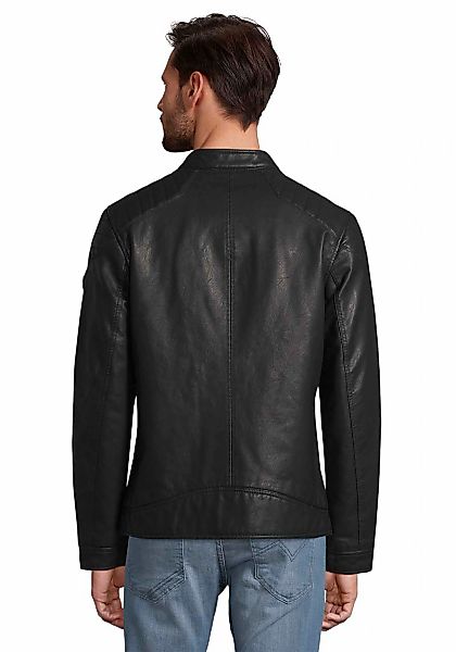 TOM TAILOR Lederimitatjacke, mit Stehkragen günstig online kaufen