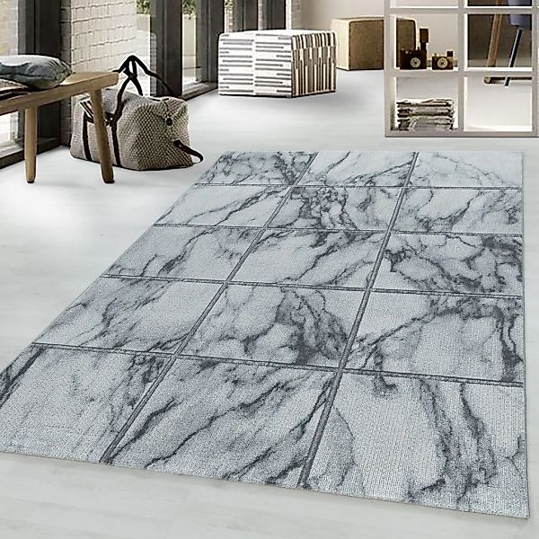 Ayyildiz Teppiche Teppich "NAXOS 3816" rechteckig 12 mm Höhe Läufer, Marmor günstig online kaufen