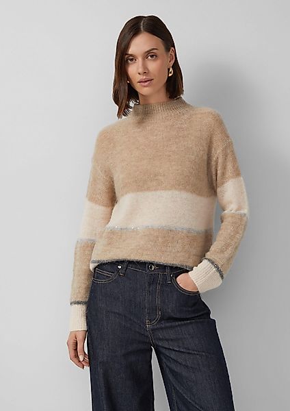 s.Oliver Longpullover Strickpullover Pullover mit Colour-Blocking günstig online kaufen