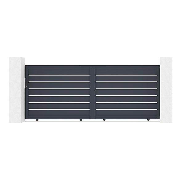 Casanoov Schiebetor 3 5M Vogel H 140Cm & Gartentür 1M Vogel H 140Cm Alumini günstig online kaufen
