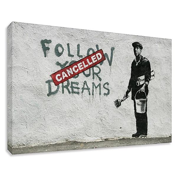 Banksy Bild Dream Cancelled Wandbilder Wohnzimmer günstig online kaufen