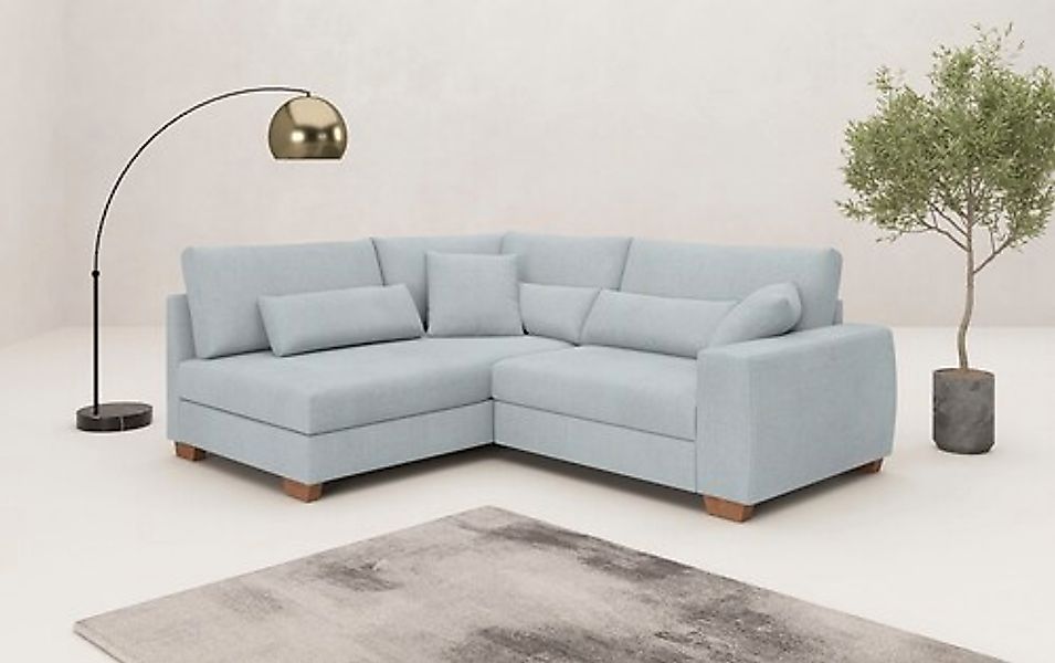 Mr. Couch Ecksofa »Helena L-Form«, Mit Federkern, wahlweise mit Bettfunktio günstig online kaufen