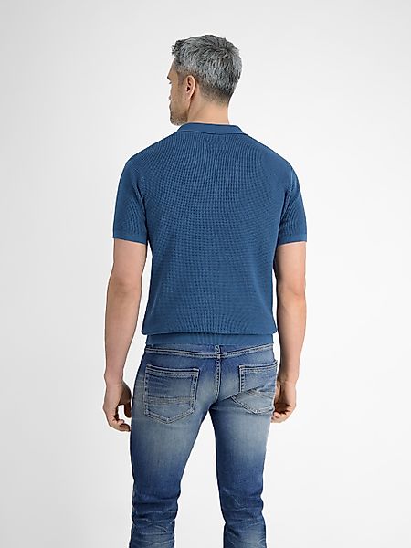 LERROS Poloshirt "LERROS Herren Strick-Polo mit offenem Kragen" günstig online kaufen