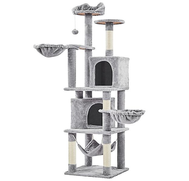 Yaheetech Kratzbaum 175 cm (H), Katzenbaum mit Liegemulde & Höhle & Hängema günstig online kaufen