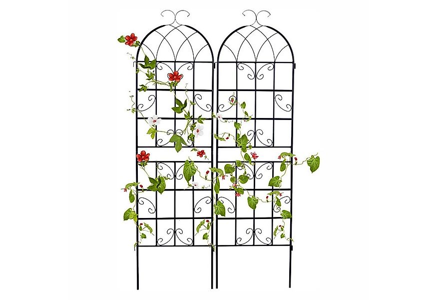 KOMFOTTEU Gartenzaun Rankgitter Rosenspalier Rankhilfe, (Set, 2-St), mit Ra günstig online kaufen