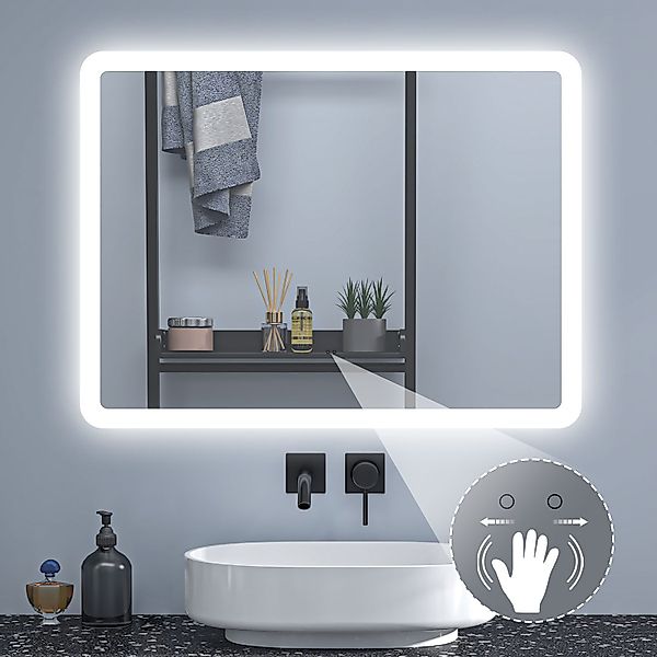 Aica Sanitär Badspiegel Wandspiegel Beschlagfrei+dimmbar+Memory+Sensor-Scha günstig online kaufen