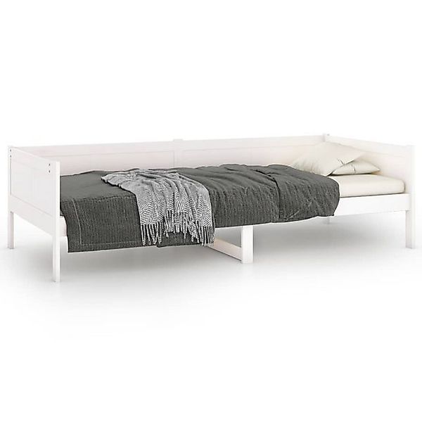 vidaXL Bett, Tagesbett Weiß Massivholz Kiefer 90x190 cm günstig online kaufen