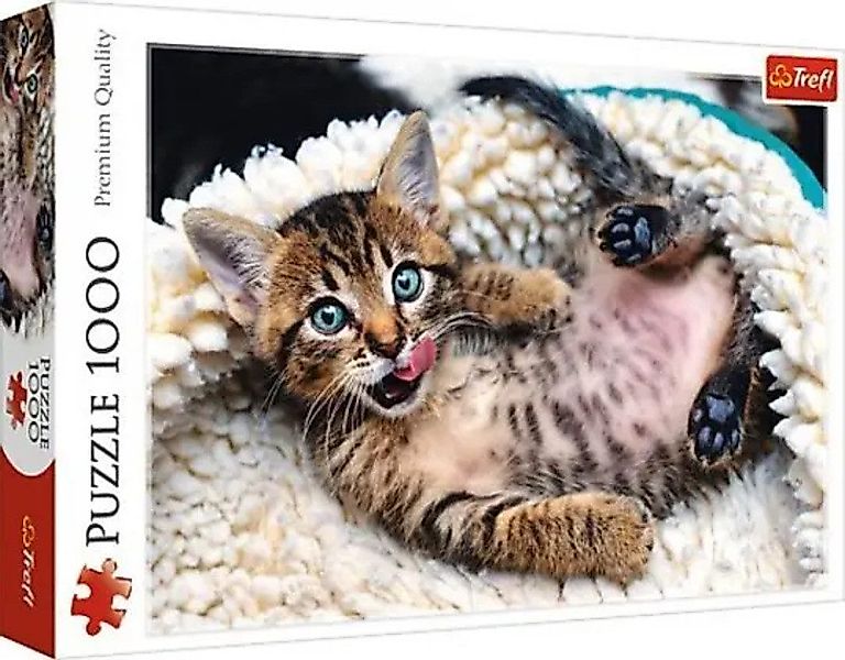Trefl Puzzle Fröhliche Katze (Puzzle), 1000 günstig online kaufen