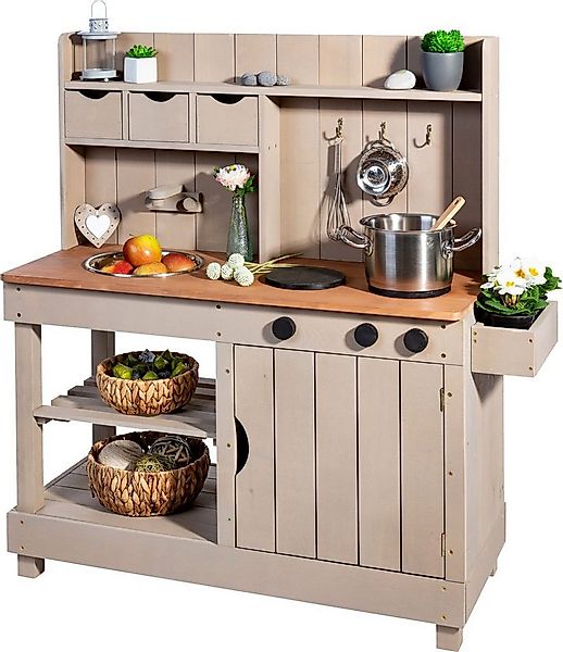 MUDDY BUDDY® Kindersitzgruppe Muddy Buddy Matschküche Explorer warmgrau 102 günstig online kaufen