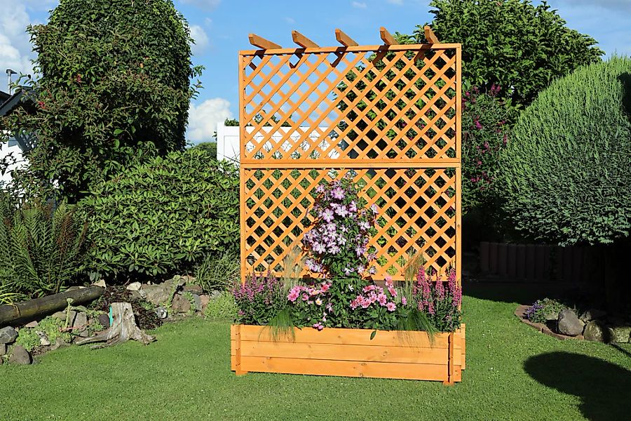 promadino Spalier, Pergola mit Pflanzkasten, BxTxH: 140x65x200 cm günstig online kaufen