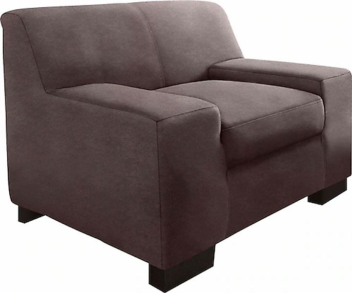 DOMO collection Sessel »Norma kubisch und zeitlos, komfortabel, flache Arml günstig online kaufen