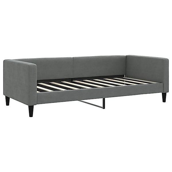 vidaXL Bett, Tagesbett Dunkelgrau 90x190 cm Stoff günstig online kaufen