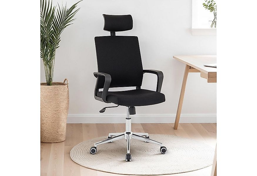 IDIMEX Drehstuhl HERRY, Ergonomischer Drehstühl mit Kopfstütze höhenverstel günstig online kaufen