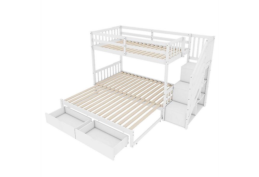 autolock Kinderbett Etagenbett,Kinderbett Hochbett mit Ausziehbett,mit Latt günstig online kaufen