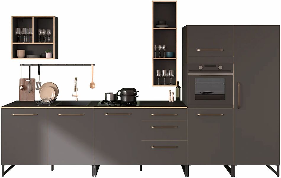 Parisot Küchenzeile "Parisot Wave 2, Breite 360 cm" Set, 6 Teilig, melaminb günstig online kaufen