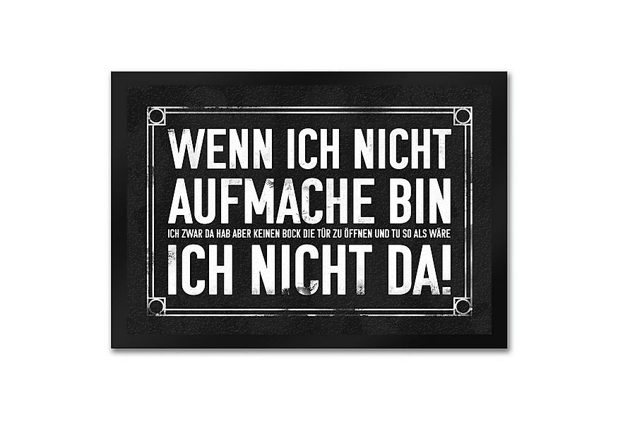 speecheese Fußmatte Wenn ich nicht aufmache bin da! Fußmatte in 35x50 cm mi günstig online kaufen