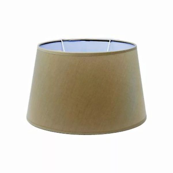 B & S Lampenschirm klein Tischlampe Stoff E14 / E27 Fassung Sand oval H 15 günstig online kaufen