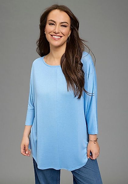 Laura Scott CURVE 3/4 Arm-Pullover mit figurschmeichelnder Passform und 3/4 günstig online kaufen