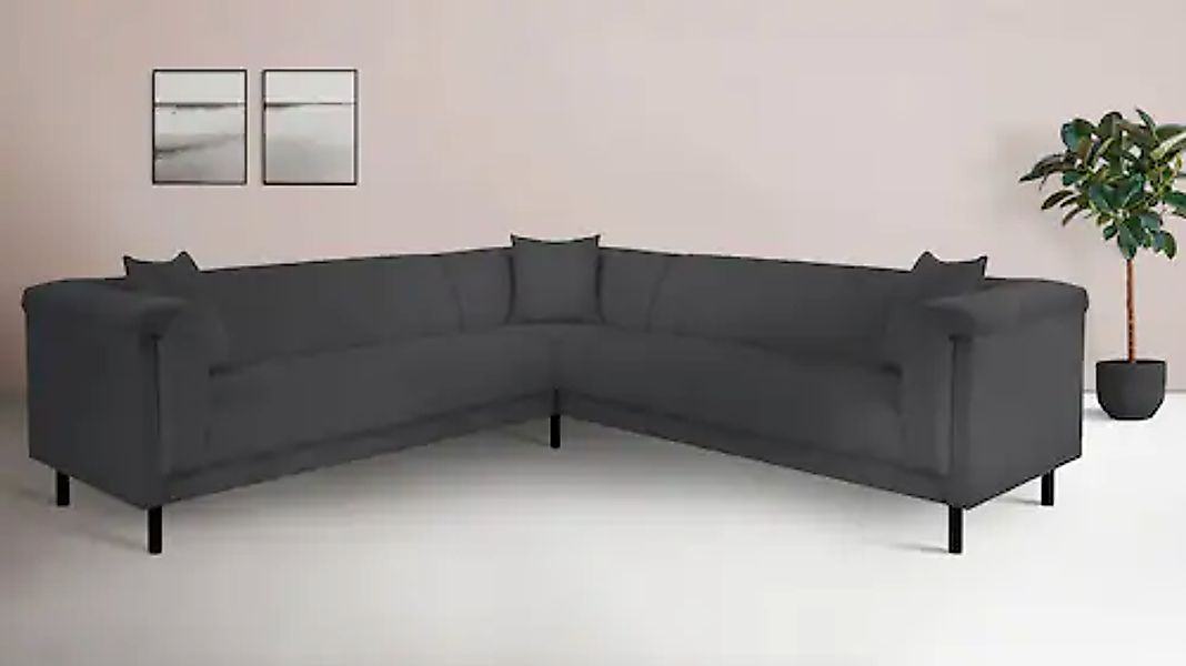 Home affaire Ecksofa »AGNIA L-Form B/T/H: 244/244/71 cm« incl. Zierkissen, günstig online kaufen