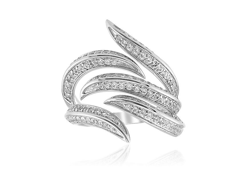 Cavill Silberring Cavill moderner 925 Silberring, 1,33 ct Zirkon, platinier günstig online kaufen
