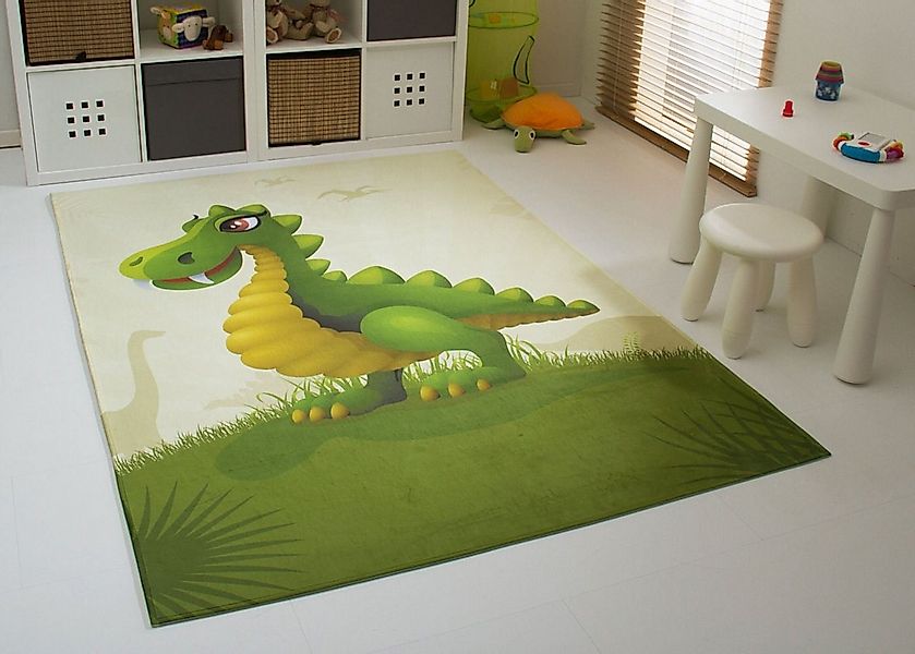 Steffensmeier Kinderteppich Rexi, Rechteckig, Dino, Kinderzimmer günstig online kaufen