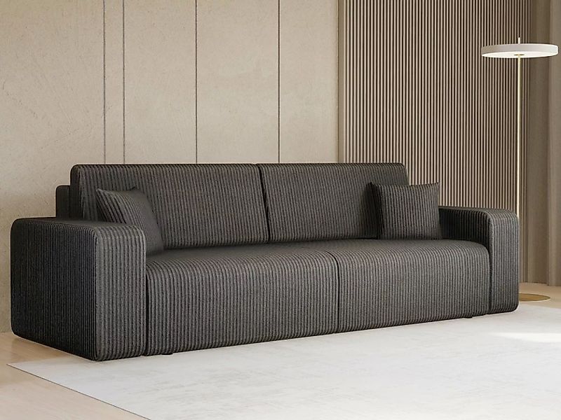 Compleo Schlafsofa Cordstoff LAGA, beweglicher Kissen, mit Bettkasten, Mode günstig online kaufen