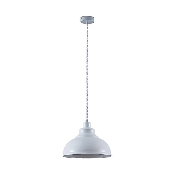 Lindby Pendelleuchte Albertine 9624350 Retro Vintage Antik in Weiß aus Meta günstig online kaufen