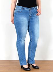 ESRA Straight-Jeans Damen Jeanshose Gerader Schnitt günstig online kaufen