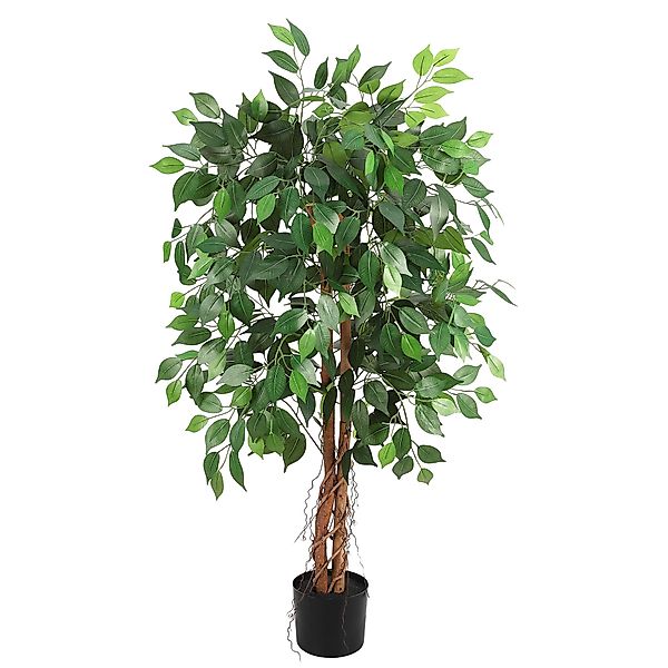 Kunstbaum Kunstpflanze Ficus,Mit NatüRlichem Holzstamm& Naturgetreue günstig online kaufen