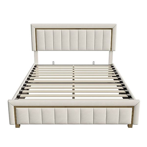 Furnishings Home Polsterbett Stauraumbett Doppelbett (Set, Hydraulisch anhe günstig online kaufen