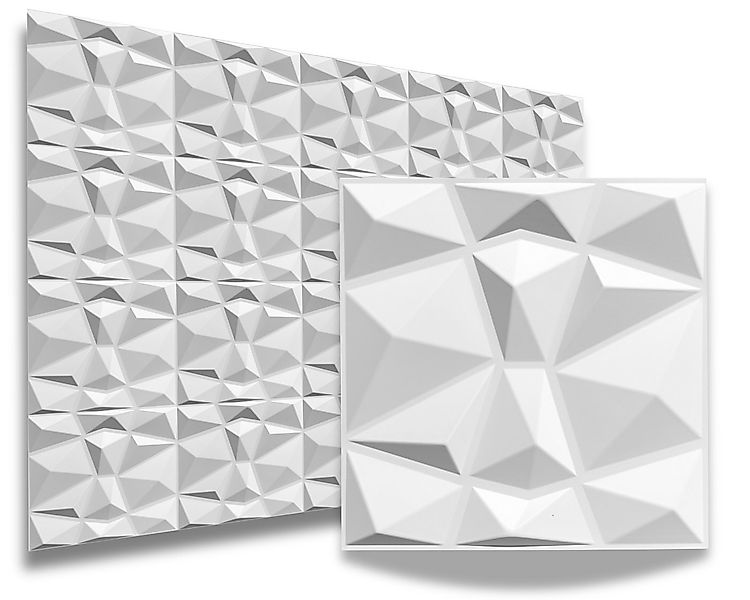 IKHEMalarka 3D Wandpaneel 3D Paneele PVC Kunststoffpaneele, BxL: 50,00x50,0 günstig online kaufen