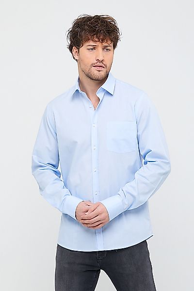 Herren Classic Business Hemd Aus Bio-baumwolle Schwarz Weiss Blau Beige günstig online kaufen