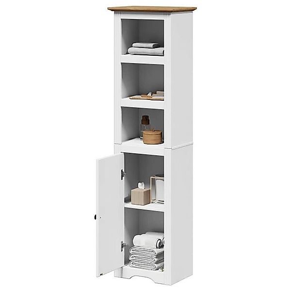 vidaXL Schrankmodule Badschrank BODO Weiß und Braun 44x30x160 cm günstig online kaufen