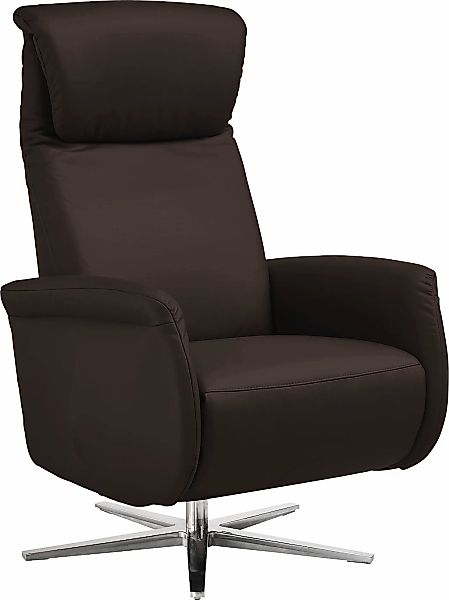 Home affaire Relaxsessel "Cartore Chromfuß, mit manueller oder motorischer günstig online kaufen