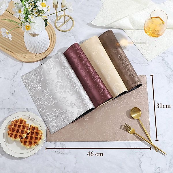 Vivi Idee Platzset Geprägte luxuriöse Tischsets günstig online kaufen