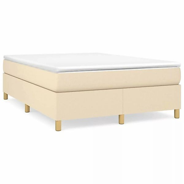 vidaXL Boxspringbett mit Matratze Creme 140x200 cm Stoff1399602 günstig online kaufen